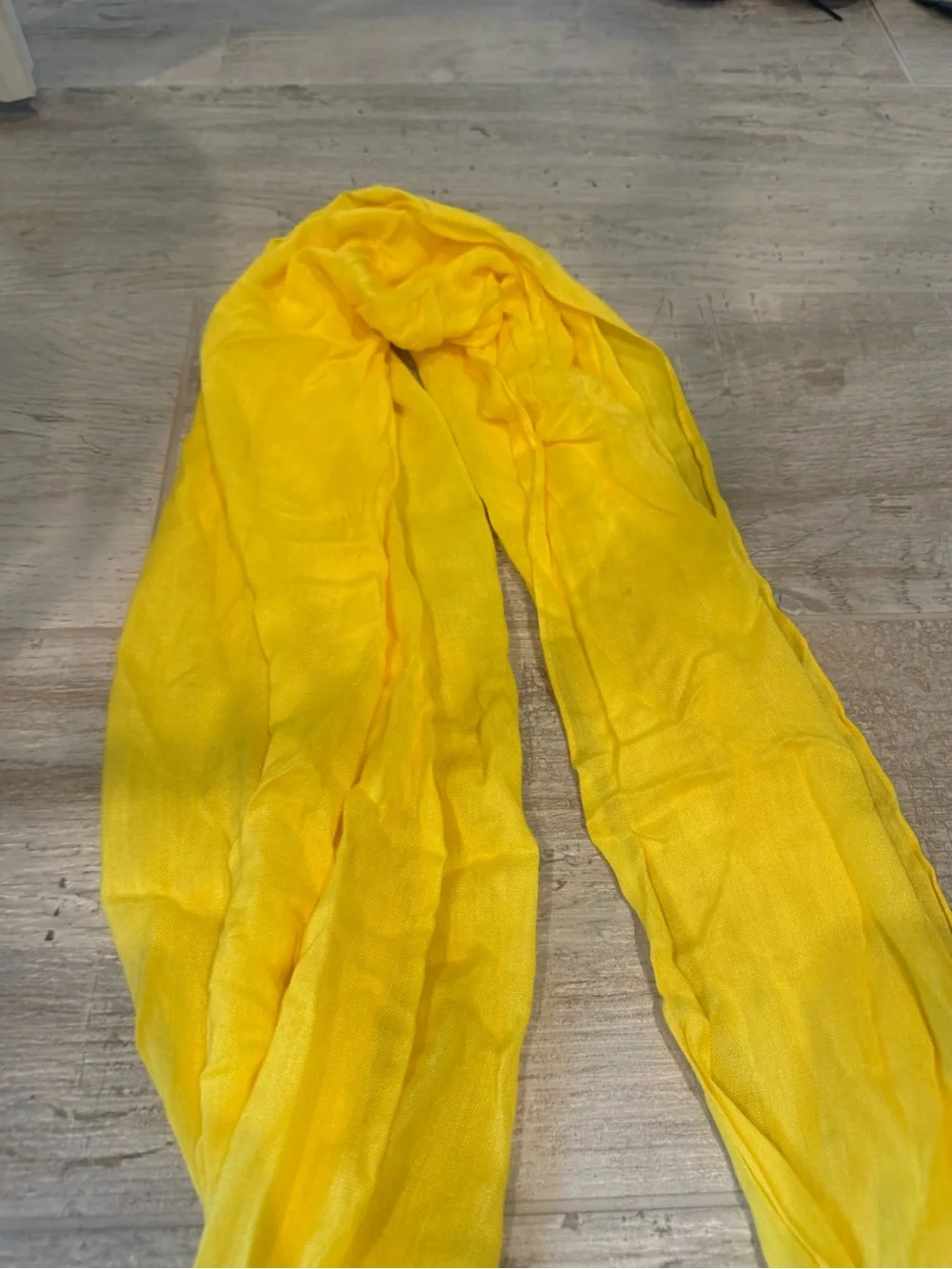J. Crew Lightweight Bright Yellow Scarf